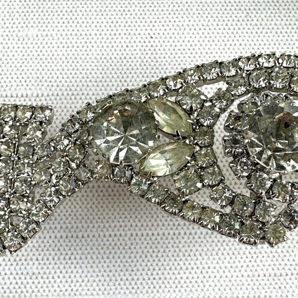 1940s Rhinestone Sash Buckle - Picture 3 of 6